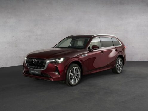 The new CX-80 will be Mazda’s flagship SUV with a choice of diesel or plug-in hybrid power. (Credit: Mazda Press UK