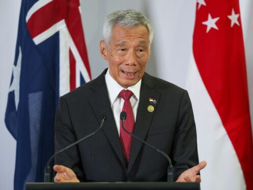 Singapore Prime Minister Lee Hsien Loong will stand down next month (AP)