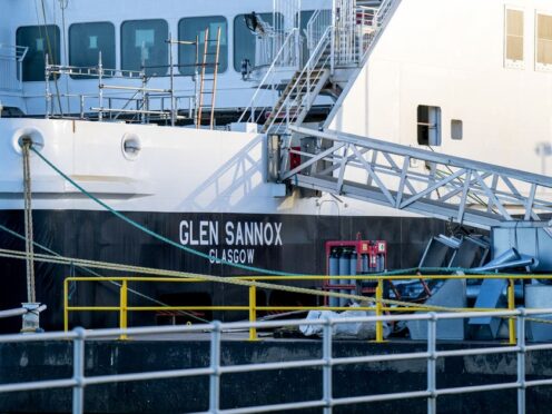 Another delay means the Glen Sannox ferry should be handed over to CalMac at the end of July (Jane Barlow/PA)