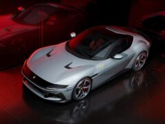 The styling takes inspiration from classic Ferrari GT cars