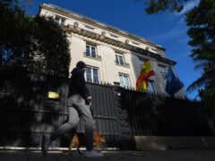 Spain’s embassy in the Palermo neighbourhood of Buenos Aires, Argentina (AP Photo/Gustavo Garello)