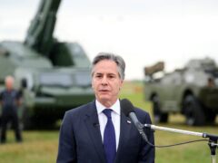 US Secretary of State Antony Blinken has hinted that the Biden administration may soon allow Ukraine to use American-supplied munitions to strike inside Russia (Petr David Josek/Pool/AP)