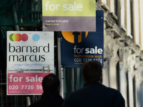 A net balance of 23% of professionals noted an increase in new instructions to sell during April (Anthony Devlin/PA)