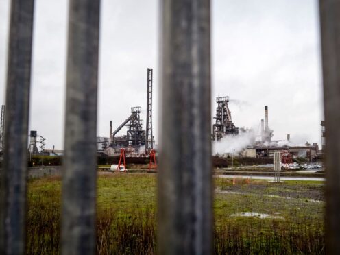 A general view of the Tata steel plant on Harbour Way, Port Talbot (Ben Birchall/PA)