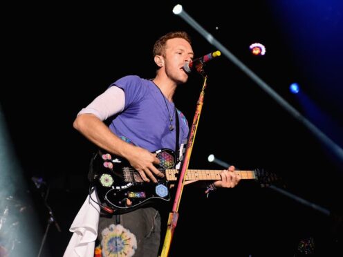 Chris Martin of Coldplay (Tabatha Fireman/PA)