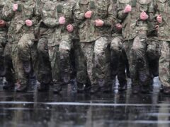 Army numbers have dropped to 72,510, according to figures (Andrew Matthews/PA)