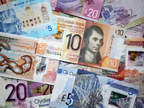 Scottish bank notes (PA)