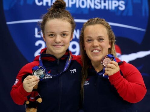Maisie Summers-Newton, left, outshone Ellie Simmonds, right, three years ago in Tokyo (Steven Paston/PA)
