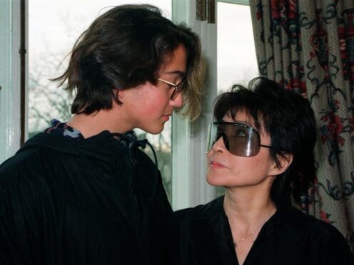 Yoko Ono and her son Sean ( Tony Harris/PA)