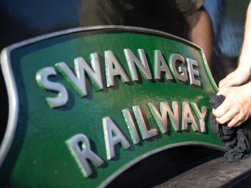 Evening diesel gala and beer festival train services on the Swanage Railway heritage line were suspended on Saturday after a diesel locomotive partially derailed at Corfe Castle station (Andrew Matthews/PA)