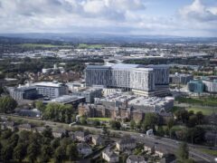 The death occurred at the Queen Elizabeth University Hospital in Glasgow (PA)