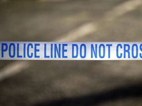 The incident occurred on Glasgow Road at 1pm on Monday (Peter Byrne/PA)