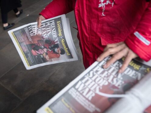 London’s Evening Standard newspaper is set to scrap its daily editions in favour of a weekly publication (Stefan Rousseau/PA)