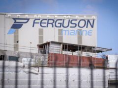 Ferguson Marine was saved from administration by the Scottish Government in 2019 (Jane Barlow/PA)