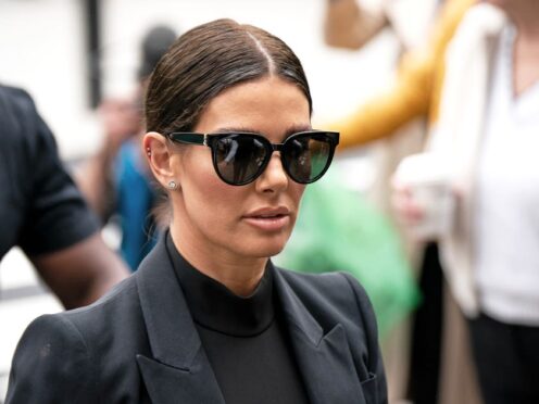 Rebekah Vardy arriving at the Royal Courts Of Justice, London, during the libel case (Aaron Chown/PA)