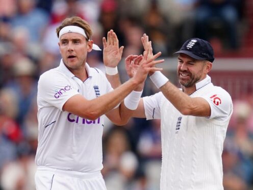 Stuart Broad (left) and James Anderson (right) are England’s two most experienced bowlers ever (David Davies/PA)