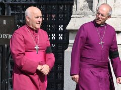 Archbishop of York Stephen Cottrell (left) and Archbishop of Canterbury Justin Welby, have called for respect in the heat of political debate (Justin Tallis/PA)