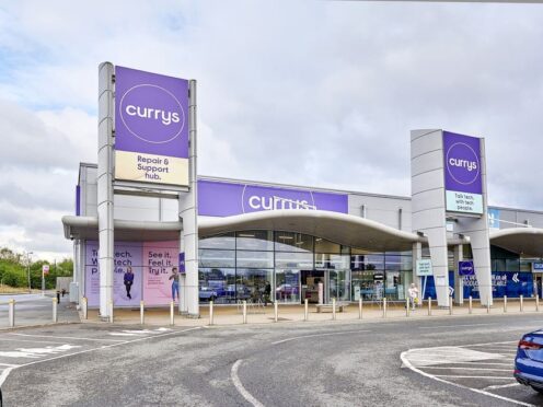 Currys is set to reveal slower yearly sales (Currys/PA)