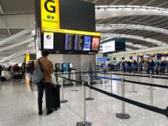 Friday April 19 was Heathrow’s busiest day for flights since October 2019 (Jordan Pettitt/PA)
