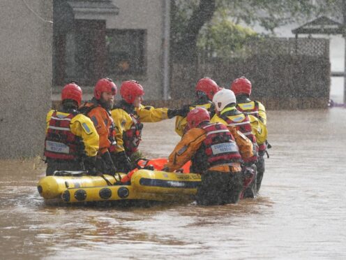 Houses and businesses across Scotland flooded during the winter period (Andrew Milligan/PA)