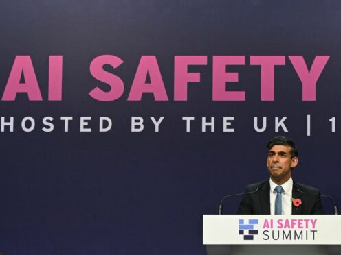 Rishi Sunak attended the AI Safety Summit at Bletchley Park (PA)