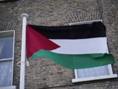 A view of the Palestinian flag flying outside the Palestinian Embassy in Dublin. The case of an Irish-Israeli girl who is feared kidnapped in Gaza has been raised with the Palestinian Authority. The Palestinian ambassador to Ireland, Dr Jilan Abdalmajid, said that she raised the case of eight-year-old Emily Hand after a meeting with Irish parliamentarians to discuss the Israel-Hamas war. Picture date: Thursday November 9, 2023.