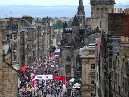 Edinburgh’s Royal Mile is a popular destination for overseas tourists (PA)