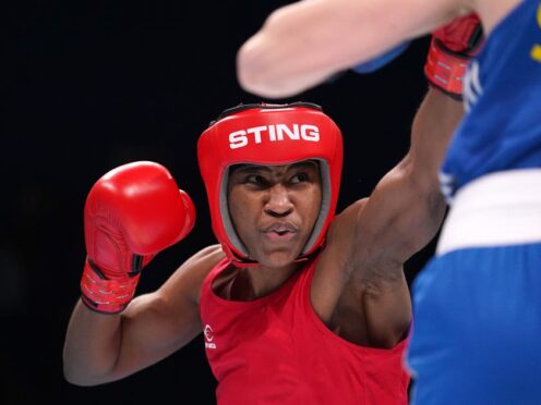 UK-based boxer Cindy Ngamba is one of the Refugee Olympic Team’s best medal hopes (Martin Rickett/PA)