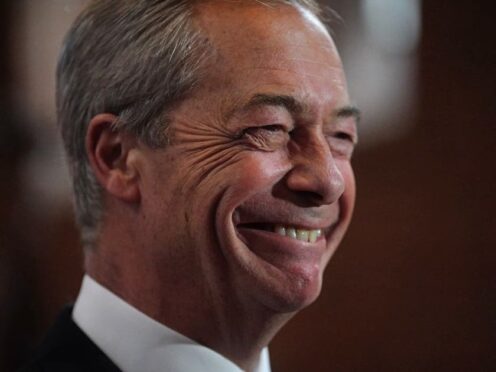 Farage was previously leader of Ukip (Victoria Jones/PA)