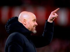 Manchester United manager Erik ten Hag says things are looking up at Old Trafford (Mike Egerton/PA)