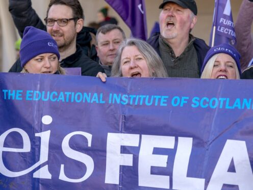 College lecturers are taking strike action (Jane Barlow/PA)