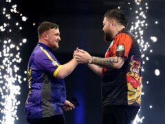 Luke Littler and Michael Smith have reached the Premier League play-offs (Andrew Matthews/PA)