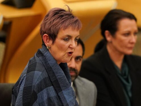 Angela Constance spoke to MSPs on Thursday (Andrew Milligan/PA)