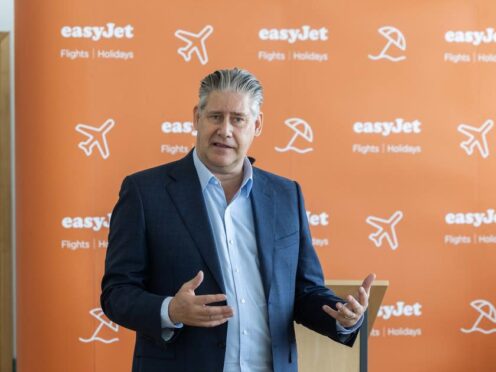 EasyJet said Johan Lundgren will step down in 2025 after seven years at the helm (Fabio De Paola/PA)