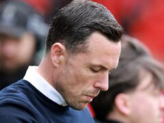 Don Cowie’s side are heading for a relegation play-off (Steve Welsh/PA)