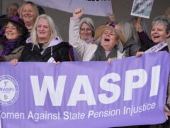 A Women Against State Pension Inequality protest (Andrew Milligan/PA)