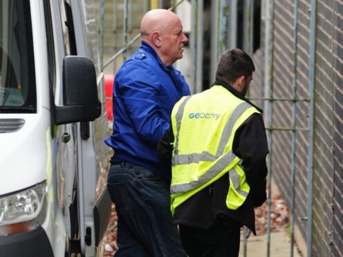 Neil Foden arriving at Mold Crown Court, where he is accused of multiple child sex offences (Peter Byrne/PA)