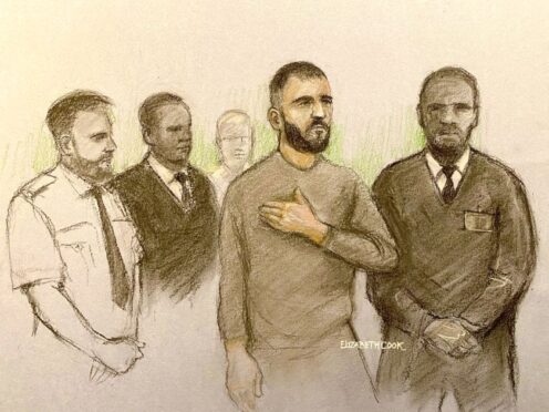 Marcus Aurelio Arduini Monzo appearing at Westminster Magistrates’ Court, London (Elizabeth Cook/PA)