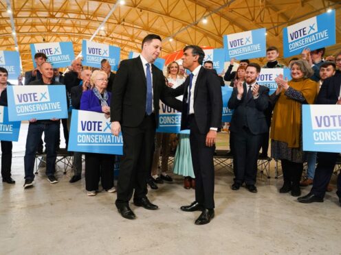 Prime Minister Rishi Sunak visited Teesside last week following Lord Ben Houchen’s re-election as Tees Valley Mayor (PA)