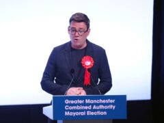 Andy Burnham has been re-elected as Greater Manchester mayor (Peter Byrne/PA)