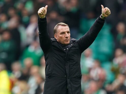 Brendan Rodgers’ side are in control of the title race (Andrew Milligan/PA)