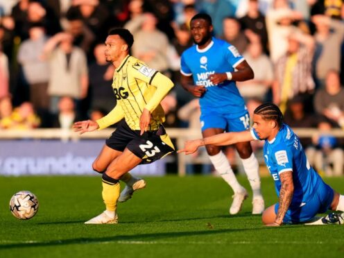 Oxford beat Peterborough in the first leg of the League One play-off (Adam Davy/PA)