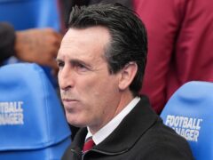 Unai Emery is not thinking about Tottenham’s results (Gareth Fuller/PA)