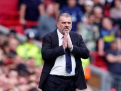 Ange Postecoglou is eager to halt Tottenham’s four-match losing streak (Peter Byrne/PA)