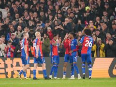 Crystal Palace’s Michael Olise (second right) celebrates (Zac Goodwin).