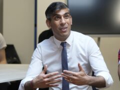 Rishi Sunak attempted to portray himself as the best person to lead Britain through a period of great danger and great opportunity (Kin Cheung/PA)