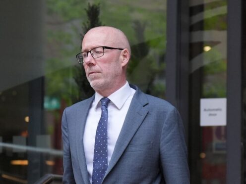 Professor Ian Young, the chief scientific adviser for Northern Ireland’s Department of Health, leaves the Clayton Hotel in Belfast after giving evidence at the UK Covid-19 inquiry hearing (Niall Carson/PA)
