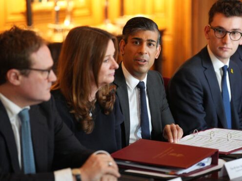 Prime Minister Rishi Sunak chairs a meeting with vice chancellors from some of the country’s leading universities and representatives from the Union of Jewish Students in Downing Street, London, to discuss efforts to tackle antisemitism on campus and protect Jewish students (Carl Court/PA)