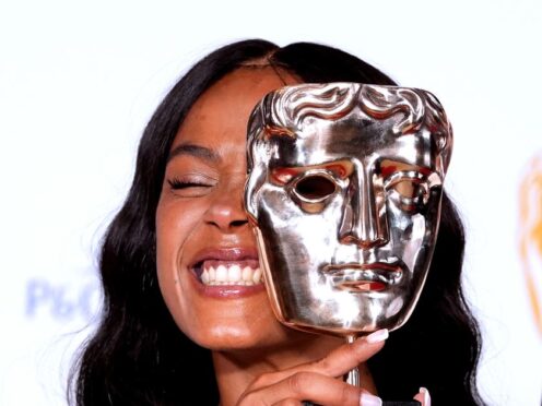Jasmine Jobson in the press room after winning the Best Supporting Actress award (Ian West/PA)