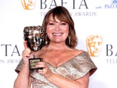 Lorraine Kelly in the press room after being presented with the Bafta Special Award (Ian West/PA)